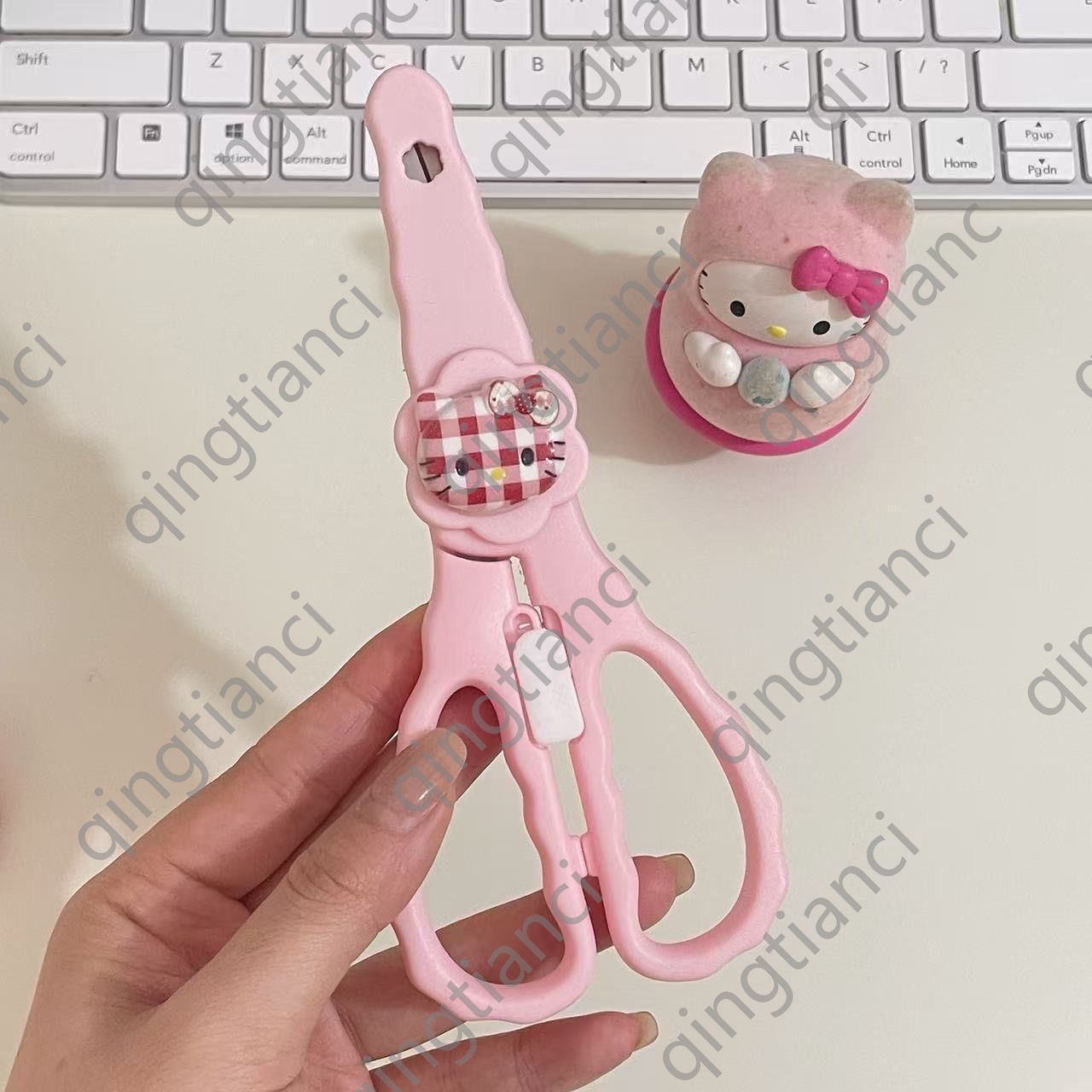 메이러디 사무용가위 스테인리스 수제 가위 사무용 스티커 컷팅 고양이 캐릭터